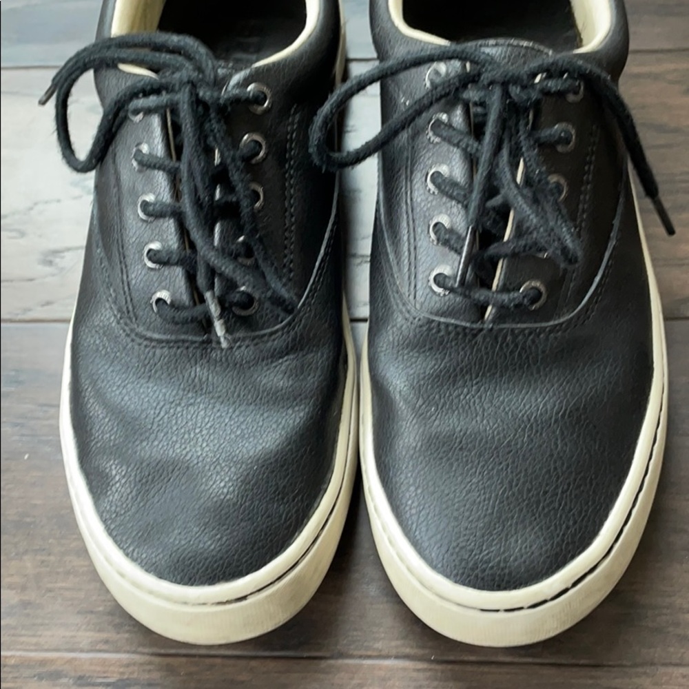 Sperry lace-up black leather boat shoes - Picture 3 of 5
